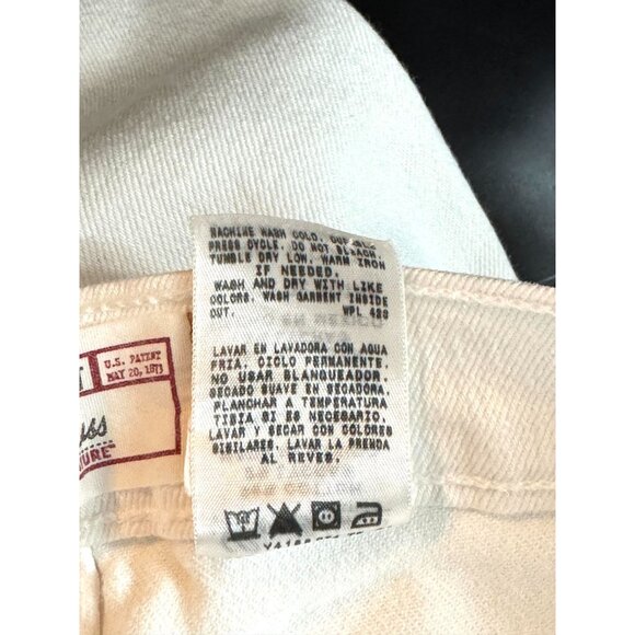 Levis Strauss Signature Women's White Jeans Size Misses 14 Short - Picture 12 of 12